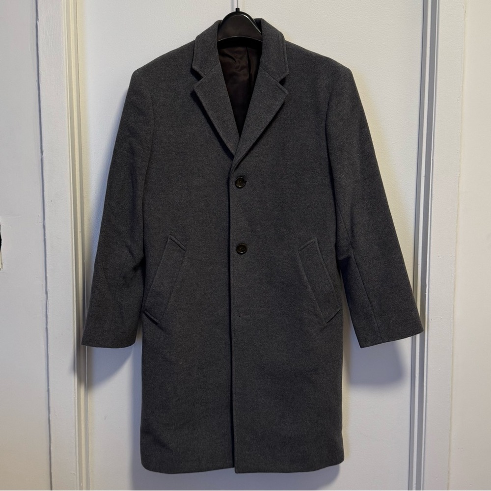 J. Crew Ludlow Gray Wool Cashmere Overcoat 36S